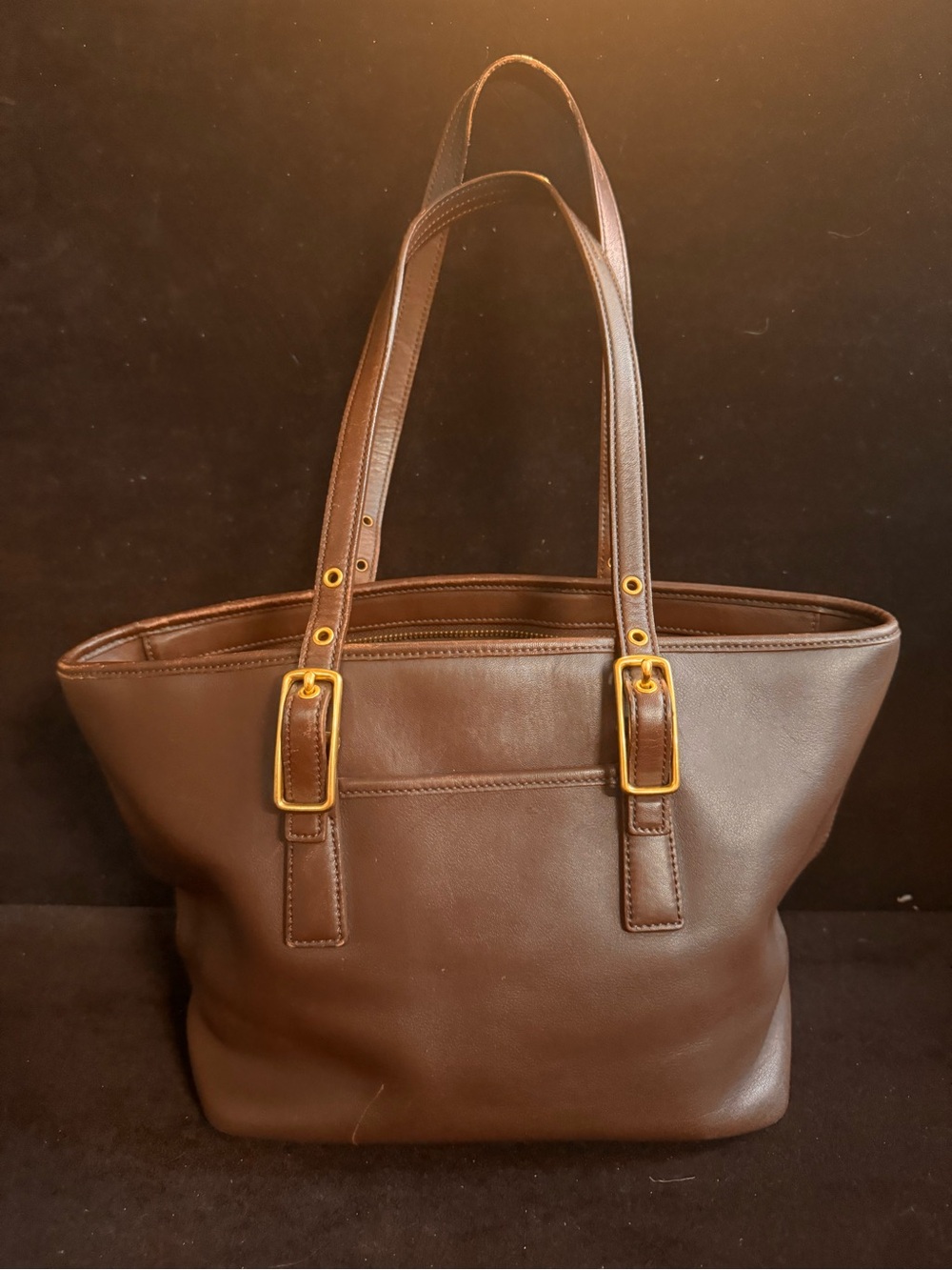 Vintage Coach Leather Legacy Market Tote Handbag